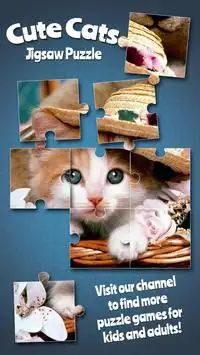 Gatti Carini Giochi di Puzzle Screen Shot 6