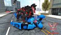 US 경찰 진짜 로봇 늑대 공격 – 변형 늑대 로봇 게임 2018 Screen Shot 0