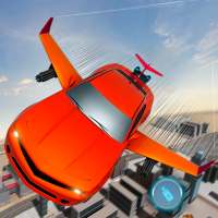 vliegend Auto stunts Bestuurder stad Simulator