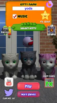 Gato Kitty Z - Mascota virtual gatito para cuidar Screen Shot 1