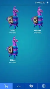 Skins from Fortnite Simulator (Loot Llamas open) Screen Shot 0