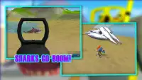 Amazing Frog 3D - SHARKS GO BOOM! Screen Shot 1