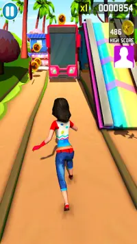 Princess Jungle Runner - Endless Running Games Screen Shot 1