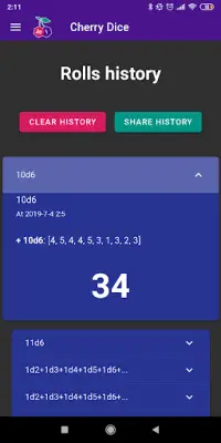 Cherry Dice - Dice Roller Screen Shot 4