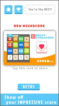 2048 Daily Challenges - Best pastime & brain game Screen Shot 3