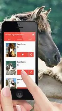 Horses Jigsaw Puzzle Game Screen Shot 1