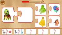 Animal Matching Puzzle for Kids-Name,Food,Home,Mom Screen Shot 1