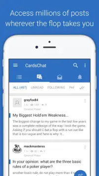 CardsChat Poker Forum Screen Shot 2