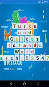 Turks and Caicos Islands Word Search Puzzle Screen Shot 1