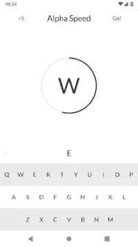 Alpha Speed - Speed typing game Screen Shot 1