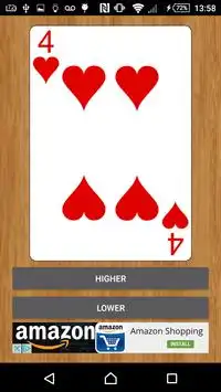 Higher Or Lower? Screen Shot 1