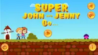 Super John & Jenny Go Game Screen Shot 0