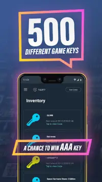 Gamekeys - free Steam keys Screen Shot 2