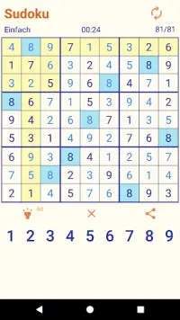 Sudoku auf Deutsch Screen Shot 1