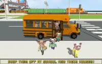 Г-н Блочный School Bus Simulator 2018 Screen Shot 3