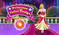 दर्जी डिजाइन राजकुमारी खेलों Screen Shot 0