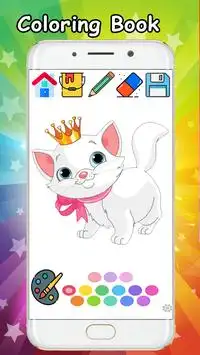 Kitty Cat Coloring Book - Coloring Cat kitty free. Screen Shot 0