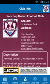 Yanchep United Football Club Screen Shot 3