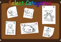 Pequeños cachorros para colorear para niños Screen Shot 1