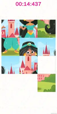 👸Princess Sliding Puzzle 🧩A puzzle game for kids Screen Shot 7