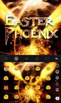 Easter Phoenix Keyboard Theme Screen Shot 2