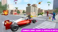 Angry Fox Robot City War : Formula Car Robot Games Screen Shot 2