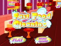 Fast Food Cleaning Games Screen Shot 0