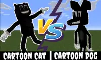 Cartoon Cat VS Siren Head Addon für Minecraft PE Screen Shot 1