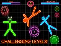 Stickman Fighting : 2 명의 플레이어 재미있는 물리 게임 Screen Shot 3