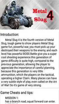 Guide Metal Slug 4 Screen Shot 0