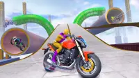 モトレーシングスタントバイクゲーム Screen Shot 2