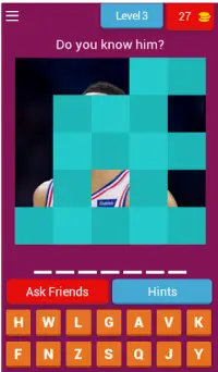 Basketball Player Mobile Quiz Screen Shot 2