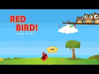 Red Bird Jump Sky Screen Shot 1