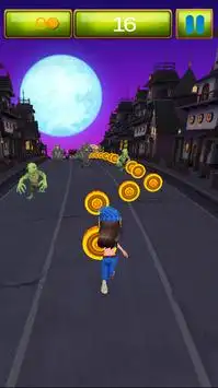 Subway Runner 3D - Zombie Town Screen Shot 1