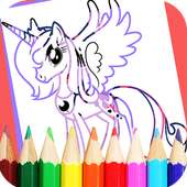 How to color My Little Pony Coloring Book-MLP