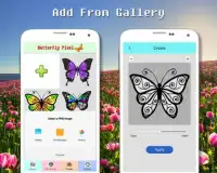 Color de mariposa por número - Pixel Art Screen Shot 7