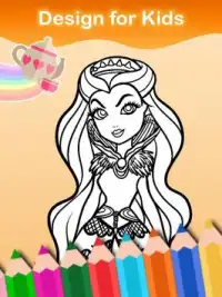 Coloring Game for Ever Girls Screen Shot 0