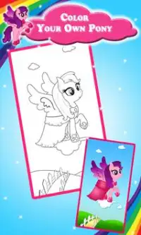 Baby Pony Kids Coloring Book Screen Shot 2