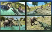 Dziki krokodyla Atak Sim Screen Shot 1