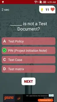 Software Testing Test Quiz Screen Shot 4