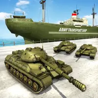 군대 수송 탱크 배 경기 Screen Shot 0