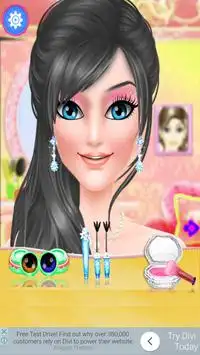Makeup salon for girls princesses Screen Shot 1