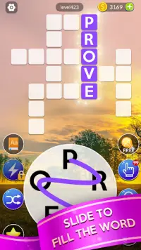 Word Slide - Free Word Games & Crossword Puzzle Screen Shot 1