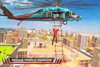 Hubschrauber Fahren 2018: Rettung Hubschrauber Spi Screen Shot 3
