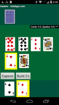 Cassino Card Game Screen Shot 7