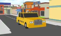 Blocky Autos Taxifahrer sim Screen Shot 0