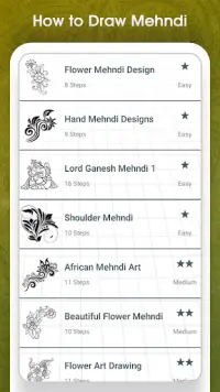 aplicativo de design mehndi Screen Shot 3