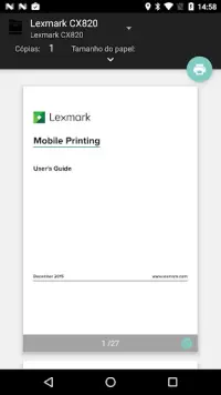 Lexmark Print Service Plugin Screen Shot 2