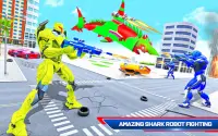 ataque tiburón robot transformar robot juegos Screen Shot 11