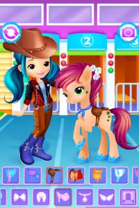Küçük At ve Kız Giydirme Oyunu Screen Shot 1